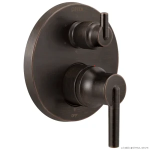 Trinsic Monitor 14 Series 6-Setting Diverter Valve Trim in Venetian Bronze for Adjustable Water Flow