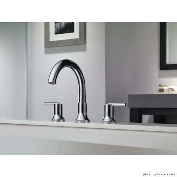 Chrome Modern Roman Tub Faucet Trim by Trinsic - T2759 Delta Compatible
