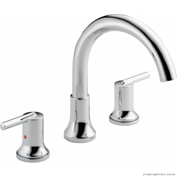 Chrome Modern Roman Tub Faucet Trim by Trinsic - T2759 Delta Compatible - Image 3