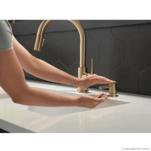 Trinsic Delta Series Champagne Bronze Touchless Soap Dispenser - Modern Bathroom Fixture
