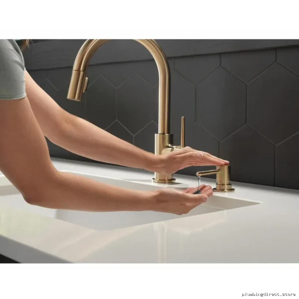 Trinsic Delta Series Champagne Bronze Touchless Soap Dispenser - Modern Bathroom Fixture