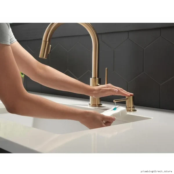 Trinsic Delta Series Champagne Bronze Touchless Soap Dispenser - Modern Bathroom Fixture - Image 2