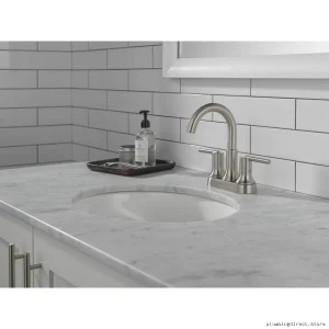 Trinsic Delta Stainless Steel Centerset Bathroom Faucet 2559-SSMPU-DST