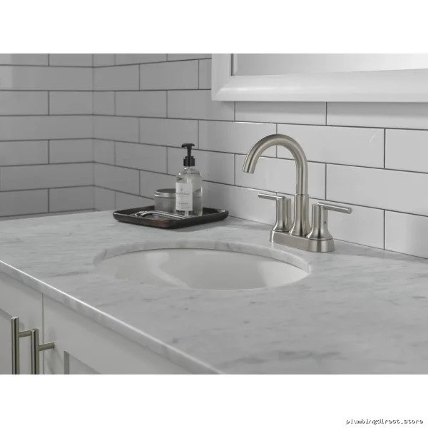 Trinsic Delta Stainless Steel Centerset Bathroom Faucet 2559-SSMPU-DST