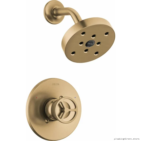 Trinsic H2Okinetic Shower Trim in Champagne Bronze | T14258-CZ Delta - Image 3