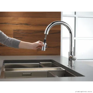 Trinsic Low-Flow Chrome Pull-Down Kitchen Faucet