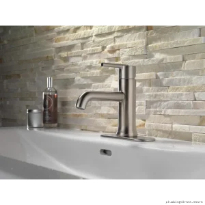 Trinsic Modern Stainless Steel Single Hole Vanity Bathroom Faucet