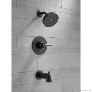 Trinsic Monitor 14 Tub & Shower Trim (Delta) - Less Cartridge, Matte Black
