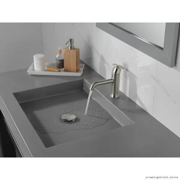 Trinsic Single Hole Bathroom Faucet with Pop-Up - Stainless Steel - Image 2