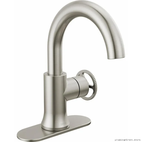 Stainless Steel Single-Hole Bathroom Faucet by Trinsic - Modern Design - Image 2