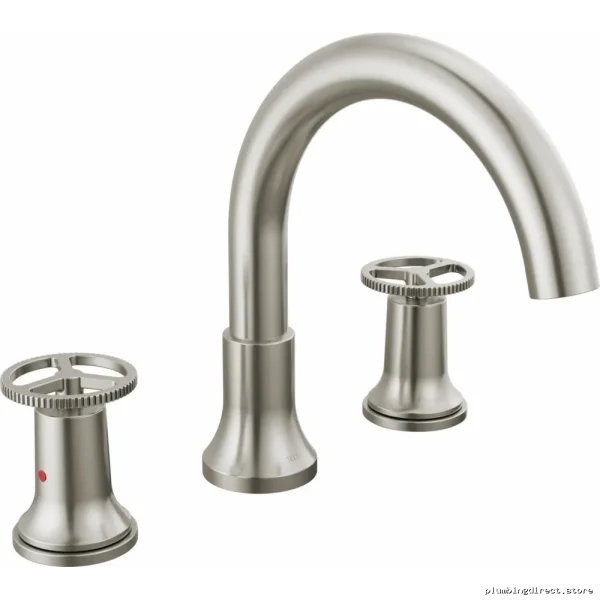 Trinsic T2758-SS Delta 3-Hole Roman Tub Faucet Trim - Modern Durable Stainless Steel Design - Image 2
