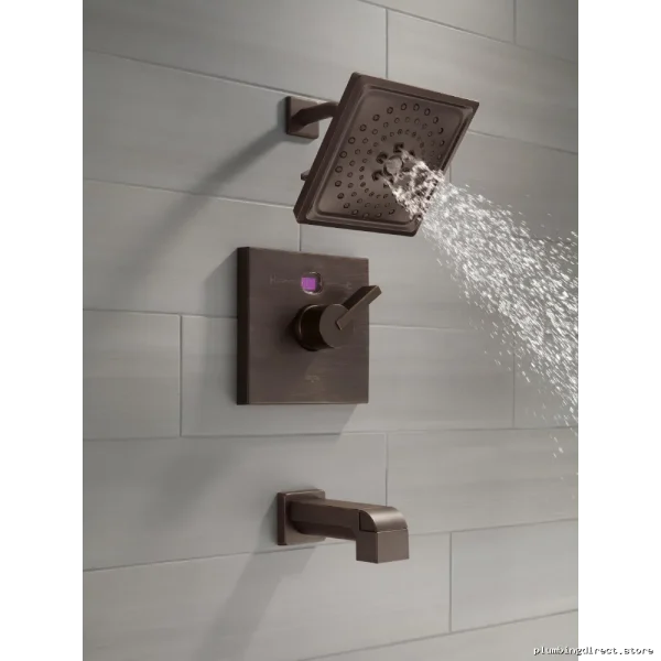 H2Okinetic Triple-Function Square Raincan Shower Head – Venetian Bronze Finish - Image 3