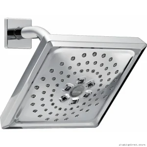 H2Okinetic Triple-Function Square Raincan Shower Head – Venetian Bronze Finish