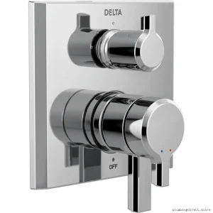 Chrome Triple Setting Divertor Trim - P-Monitor Valvetrim Model #