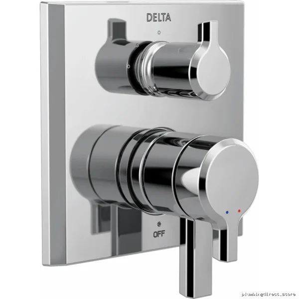 Chrome Triple Setting Divertor Trim - P-Monitor Valvetrim Model #