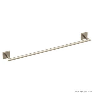 Triva 24 Inch Wall-Mounted Brushed Nickel Towel Bar - Moen Compatible BP1824BN