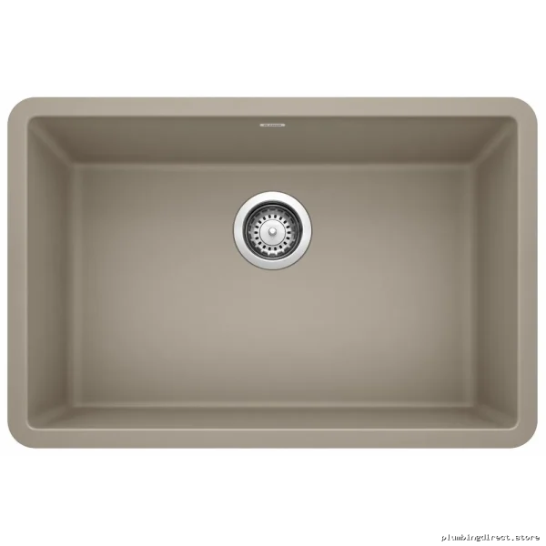 Truffle Silgranit Composite Undermount Sink - Precis U Single 27 Modern Design Model #401893B