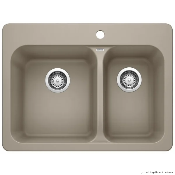 Drop-In 1.5 Bowl Silgranit Sink - Truffle 401129 Blanco
