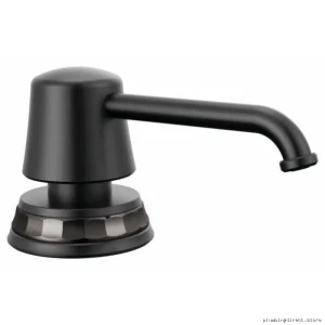 Tulham Soap/Lotion Dispenser in Matte & Brillance Black Onyx Design - Model RP_... Brizo