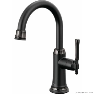 Tulham Modern Matte/Brilliance Black Onyx Beverage Tap Design – Model #61358LF-C-BLBNX