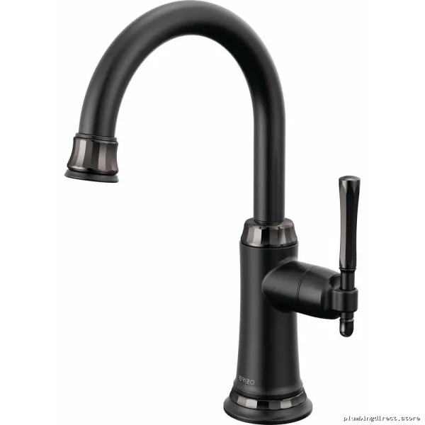 Tulham Modern Matte/Brilliance Black Onyx Beverage Tap Design – Model #61358LF-C-BLBNX
