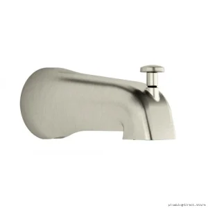 Umani Grafik Brushed Nickel Tub Spout with Diverter - 101529-120 Kalia