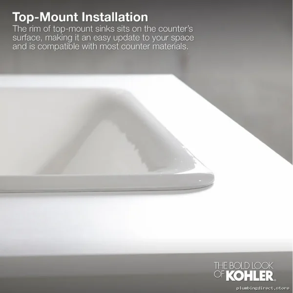 Thunder Grey Undermount Bathroom Sink - Kohler Modern Design 24x16