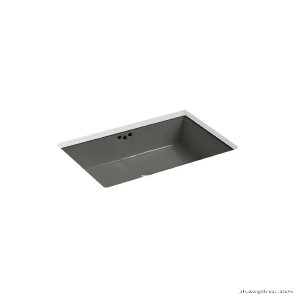 Thunder Grey Undermount Bathroom Sink - Kohler Modern Design 24x16 - Image 2