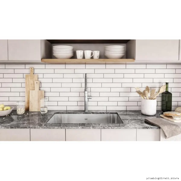 Undermount Kitchen Sink 30-1/2 1 Bowl Stainless Steel Brookmore BSU1831-9 Kindred Finish