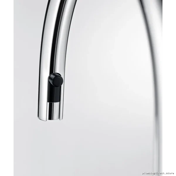 Blanco Chrome and Truffle Pull Down Kitchen Faucet with Spray by Urbena - Image 5
