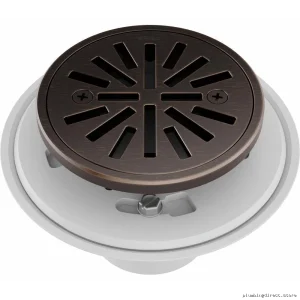 Venetian Bronze 4-Tile-In Round Shower Drain - BT061414-RB Brizo