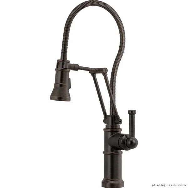 Venetian Bronze Adjustable Spout Kitchen Faucet w/ Pull-Down Sprayer & Pre-Finished Hose #63125LF-RB