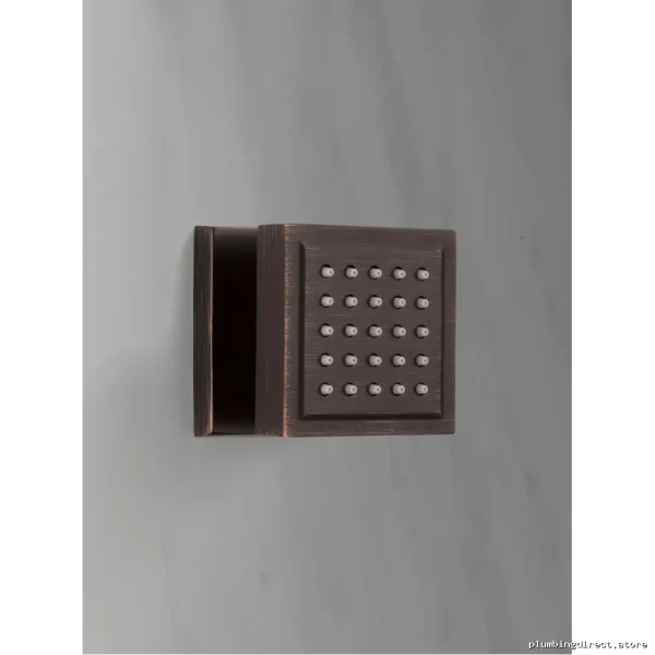 Venetian Bronze Square Surface Mount Body Spray - Decorative Wall Accents 50150-RB Delta - Image 4