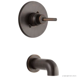 Venetian Bronze Tub Trim for Delta Monitor Series Bathroom Faucets