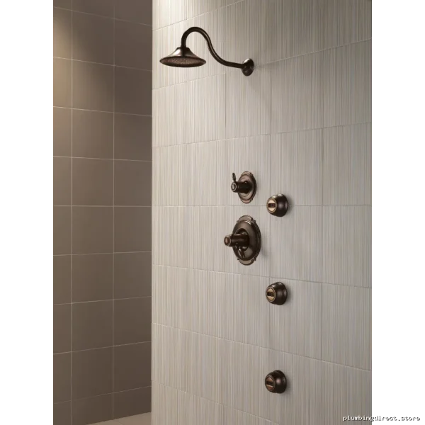 Venetian Bronze Victorian Shower Flange - Durable Delta Design RP34356RB