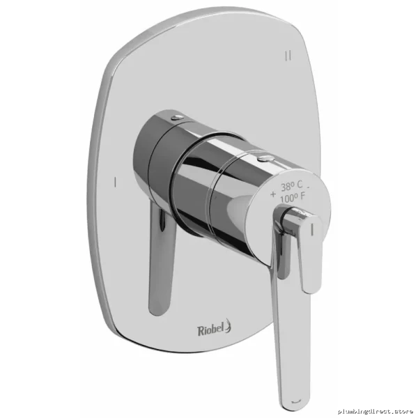 Venty Chrome 5-Function Thermostatic Valve Trim - Adjustable TVY45C RIOBEL