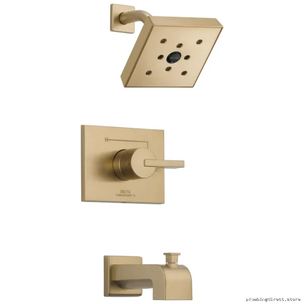 Vero Monitor Series H2Okinetic Tub/Shower Trim in Champagne Bronze