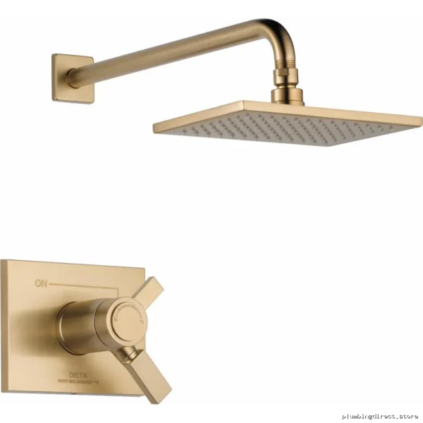 Vero Thermostatic Shower Trim Kit - Modern Champagne Bronze Finish - Image 2