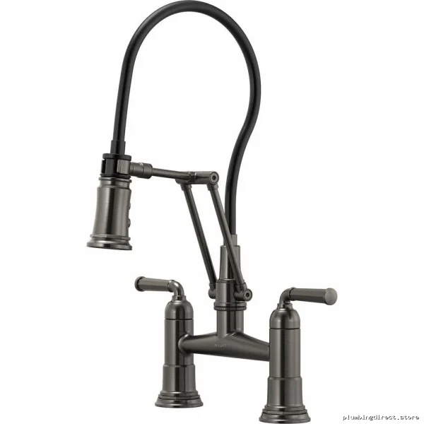 Versatile Articulating Kitchen Faucet - Luxe Steel & Easy-Clean Brizo