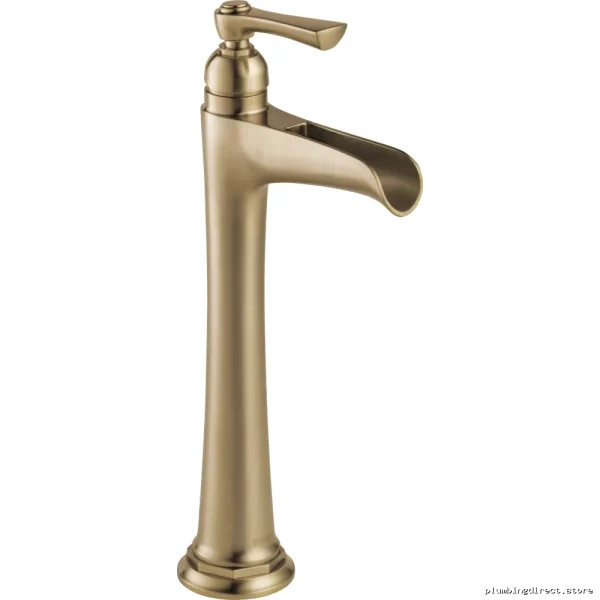 Brizo Luxe Gold Single-Hole Vessel Sink Faucet for Bathroom