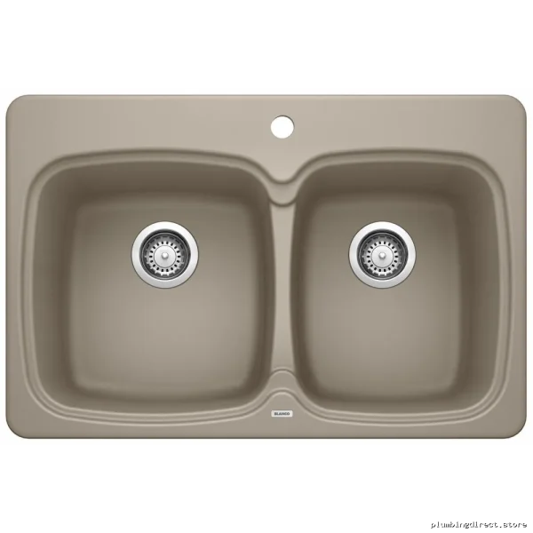 Vienna Drop-In Silgranit Kitchen Sink - 1.75 Bowl Truffle Color Model 210 - Image 2