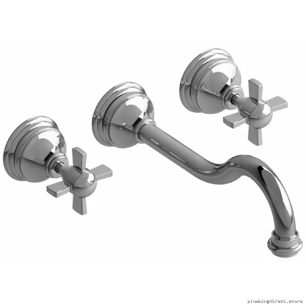 RIOBEL RT03XC Chrome Vintage Style Wall-Mount Bathroom Sink Faucet