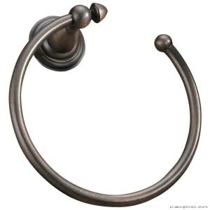 Vintage Victorian Open Towel Hanging Ring - Venetian Bronze 75046-RB Delta