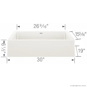 Vintera 30 Inch White Granite Apron Front Sink – Durable & Stylish Kitchen Fix 402584