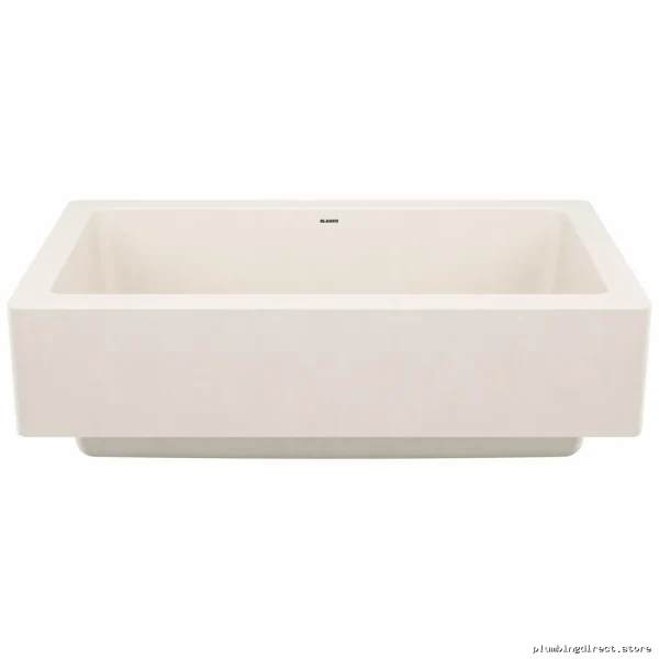 Durable Vintera SilGranite Single Basin Kitchen Sink - Modern Soft White Design - Image 3