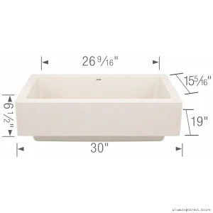 Durable Vintera SilGranite Single Basin Kitchen Sink - Modern Soft White Design