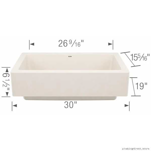 Durable Vintera SilGranite Single Basin Kitchen Sink - Modern Soft White Design