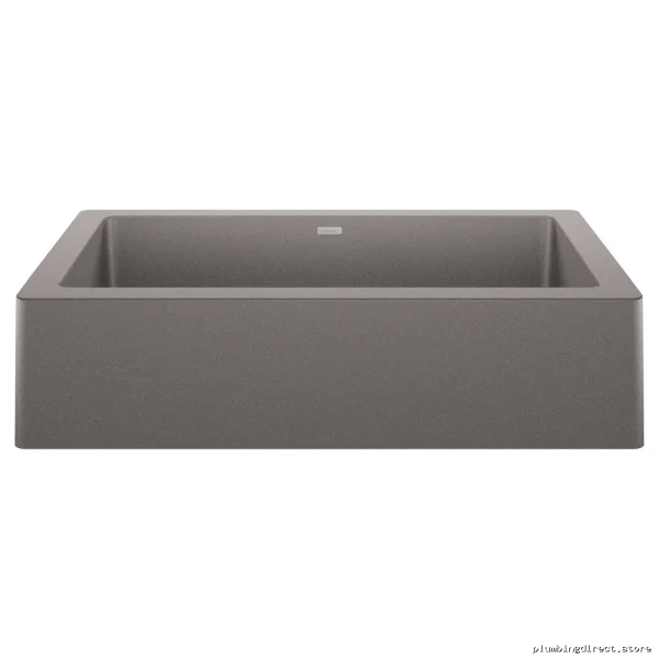 Vintera 30 Super Single Apron Front Silgranit Sink in Metallic Gray Kitchen Sink