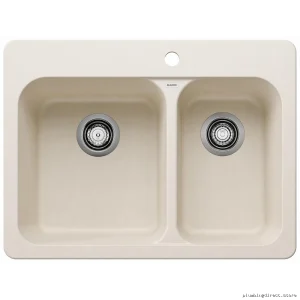 Vision 1.5 Bowl Drop-In Silgranit Sink in Soft White - Model 402898