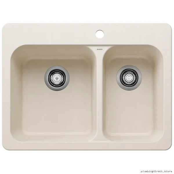 Vision 1.5 Bowl Drop-In Silgranit Sink in Soft White - Model 402898